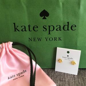 Kate Spade New York Gold Spade Earrings, New with Tags
